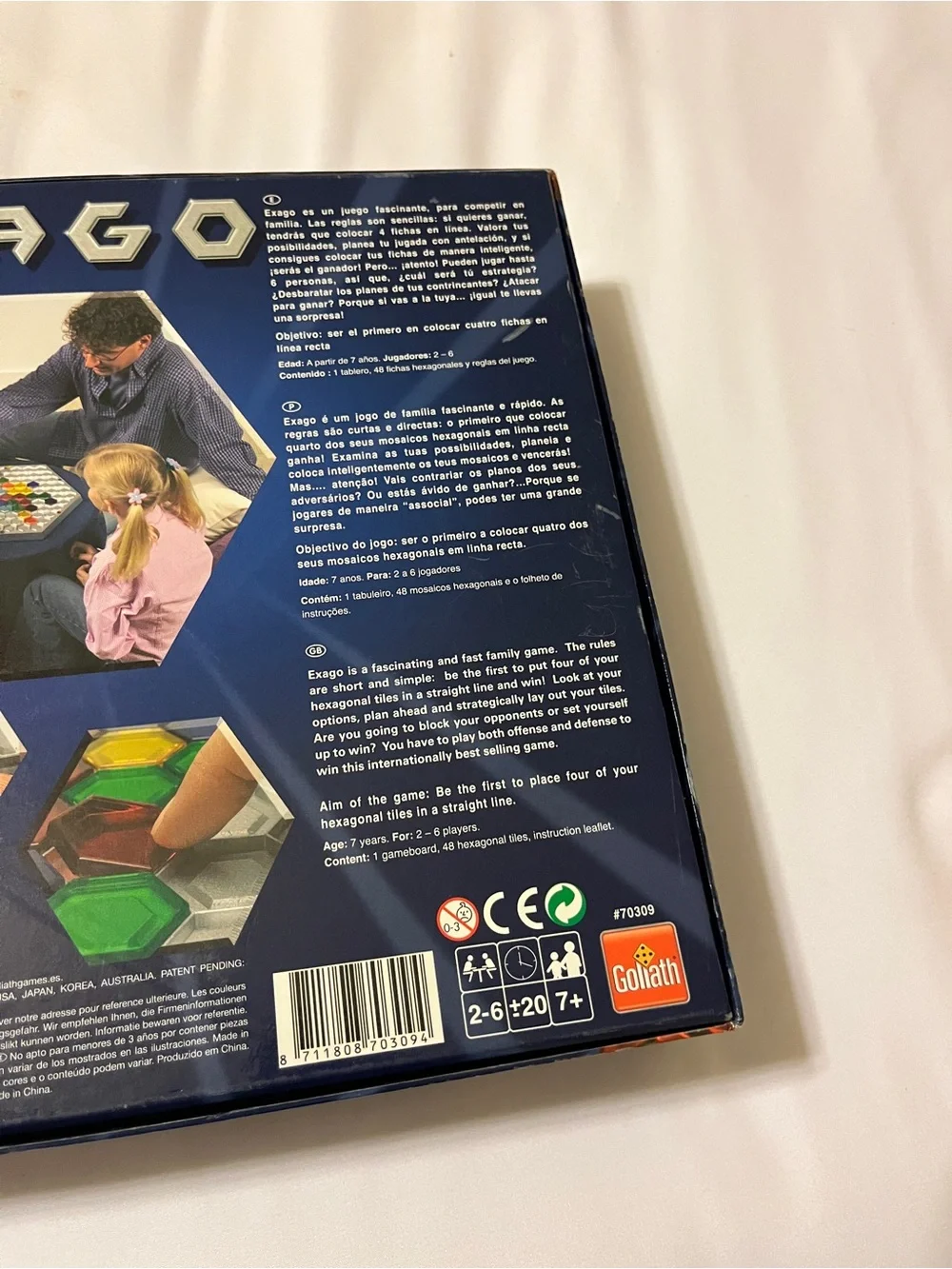 Goliath Games Exago Hexagonal Board Game Complete Strategy Game #70309